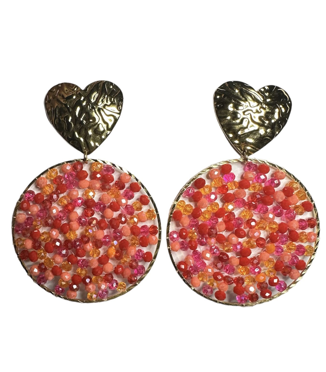 Hand Made Red Earring