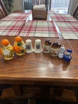 Collection of Decorative Salt and Pepper Shakers