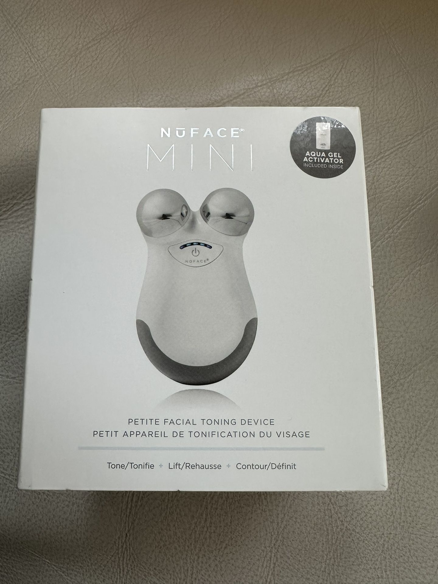 NuFACE Mini Classic Kit White Facial Toning Device w/Aqua Gel - NEW / SEALED