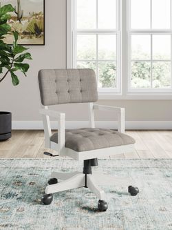 Robbinsdale Antique White Home Office Desk Chair (1/CN) (Online Special Price)