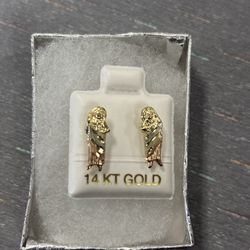 14 Karat San Judas Tadeo Aretes Earrings Unisex 