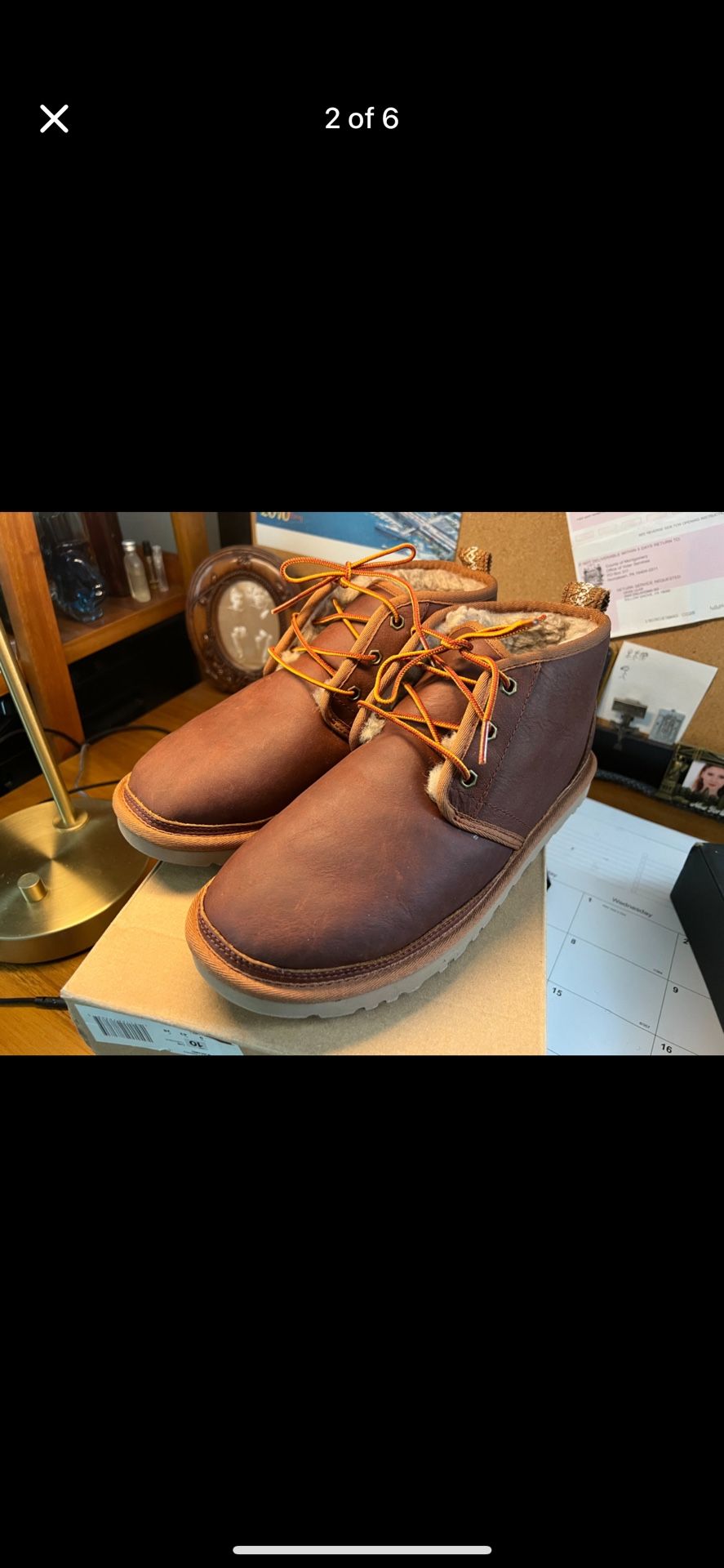 UGG® Neumel Leather Chestnut Men's Boot 10 M