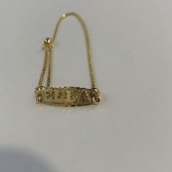 14k Gold Custom Bracelet