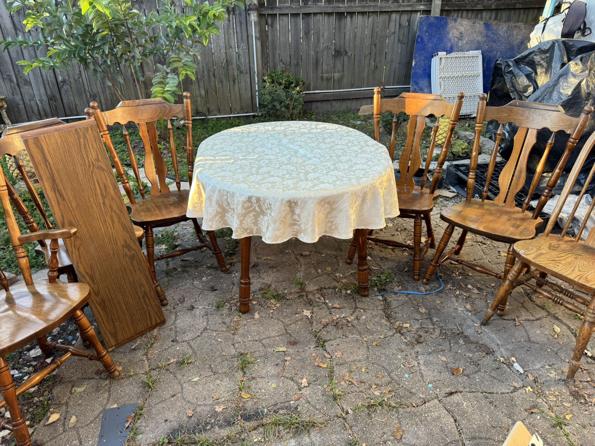 Dinnig Table With Six Chairs Selling As Is