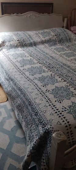 Bed with mattress