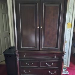 Hardwood Armoire 2 Pc
