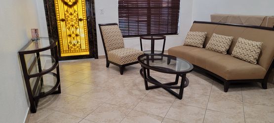 Living Room Set, Sofa, Chair, & 3 Piece Table Set