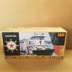Coin Bank Texaco Fire Chief 1967 Tug Boat Ertl Die-cast Collectibles 2000 . New in open box in mint condition. See photos for best description.