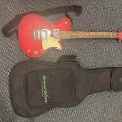 First Act ME501 Electric Guitar – Red & Ivory Body, Wood Neck, Chrome Hardware + Gig Bag & Strap