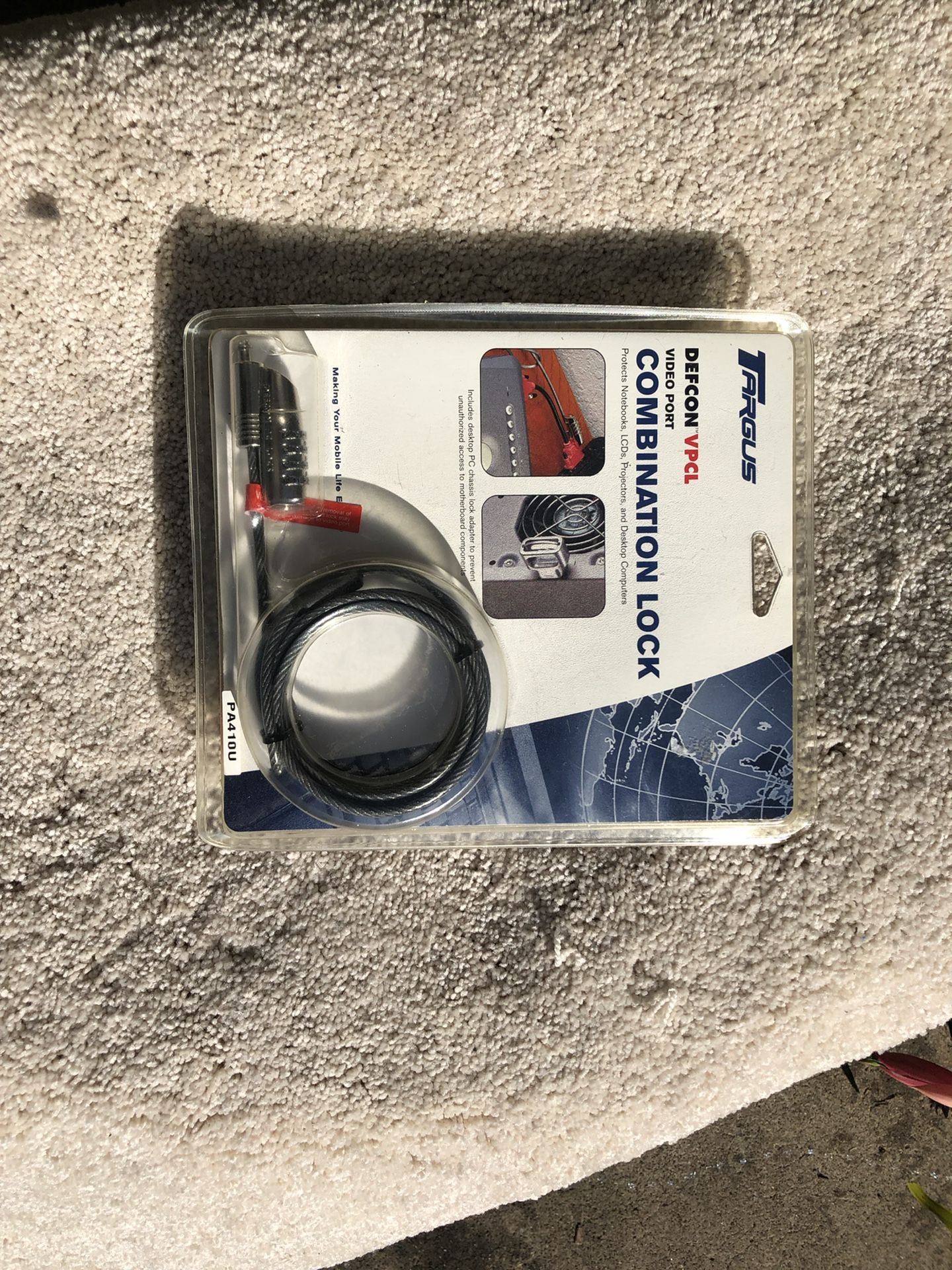 Brand New Targus PA410U DEFCON CL Notebook Computer Cable Lock