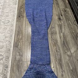 Mermaid Tail Blanket Blue 