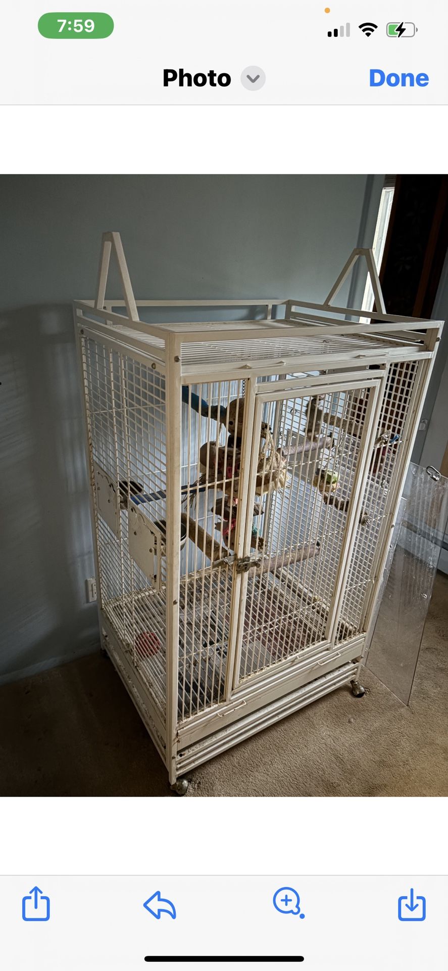 Wood Bird Cage