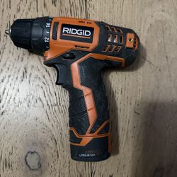 Ridgid 12v drill with battery