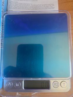 Professional Digital Table Top Scale - 3000g/0.1g Capacity, Stainless Steel Platform