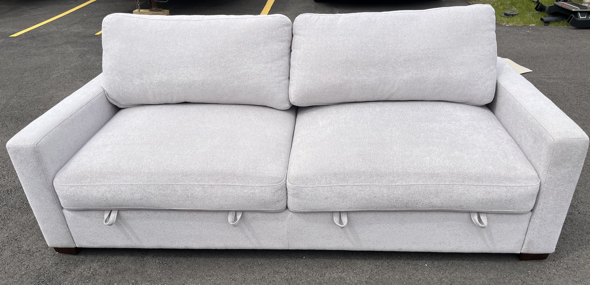 Fabric Sofa With 2 Storage Seats