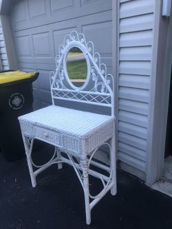 Wicker Vanity