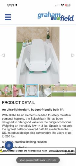Splash Bath Lift