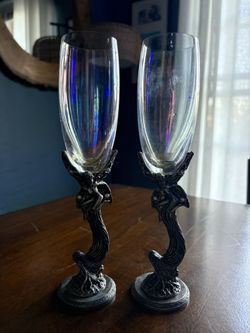 Vintage Pewter Fairy Glasses