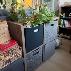Cute Bins Bookshelf 📚