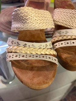 Women's Woven Strap Slide Sandals