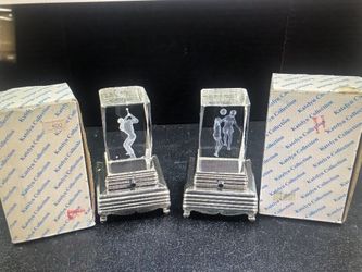 2 Katelyn Collection Glass Light Up — Golf And Basketball 