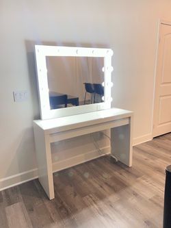 White vanity