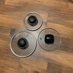 3 Glass Pot Lids