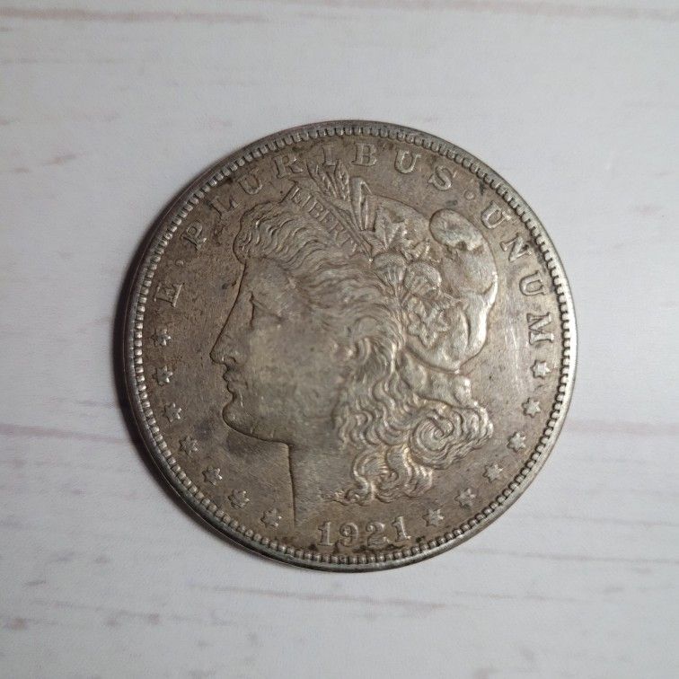 1921 - S MORGAN SILVER DOLLAR COIN-CIR