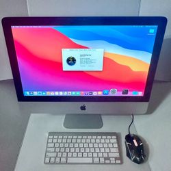 FIRM PRICE - iMac 21.5” w/ Magic Keyboard & RGB Gaming Mouse • 8gb Ram • 500gb HDD • Quad Core i5 • Excellent Condition