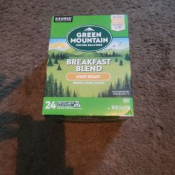 Green Mountain Breakfast Blend Light Roast  24 K Cup Pods