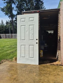 Exterior steel door
