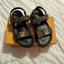 LV Sunset Flat Comfort Mule Sandals NO BOX INCLUDED 