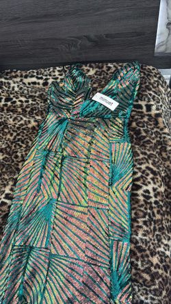 Holographic Prom Dress