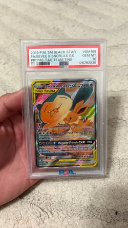 2019 Eevee & Snorlax GX SM169 Promo PSA 10 GEM MINT