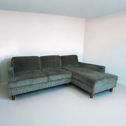 Eucalyptus Corduroy Sectional | DELIVERY AVAILABLE 