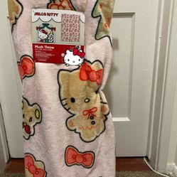 Hello Kitty Gingerbread Blanket