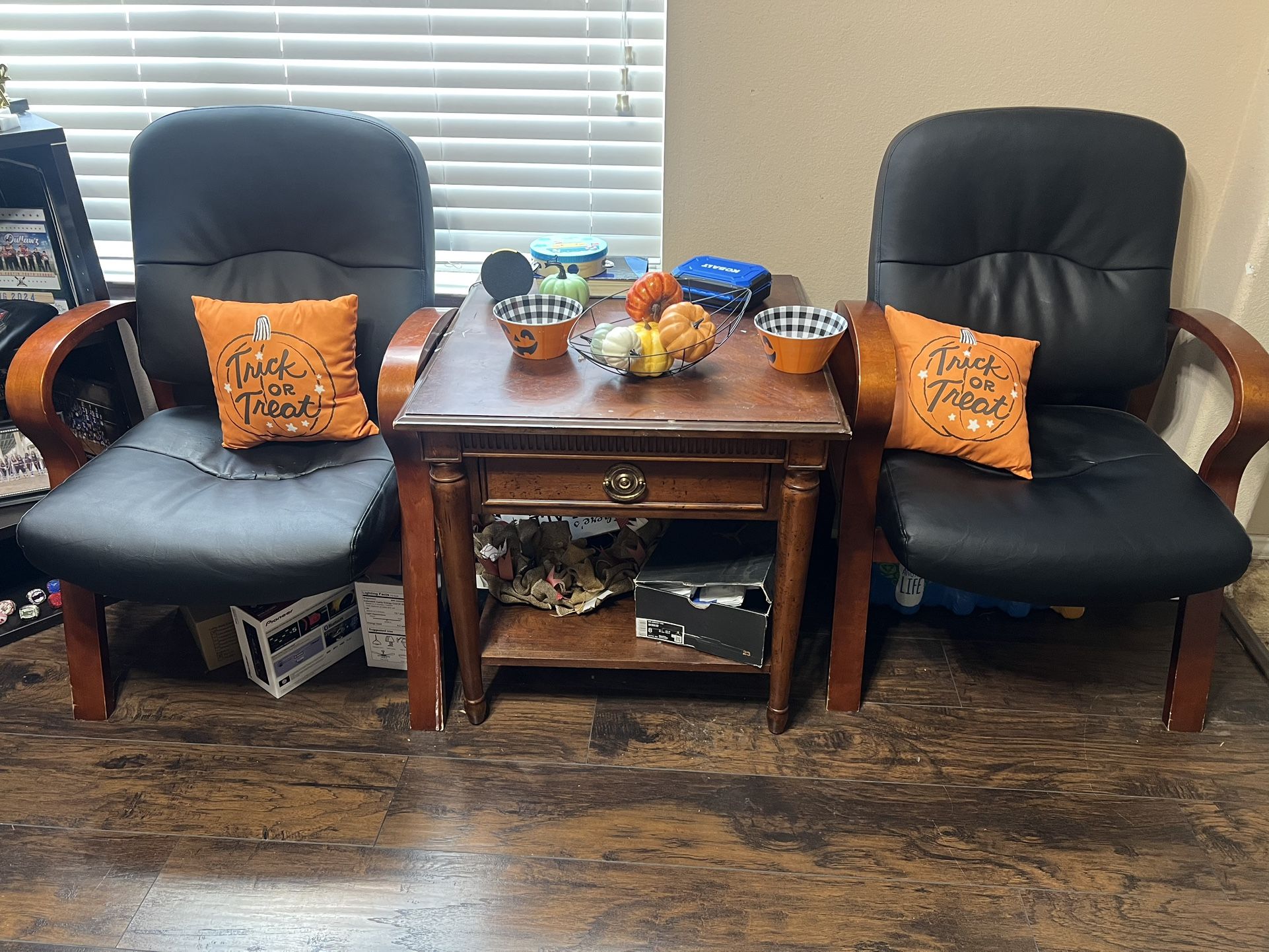 Office Chairs And Table