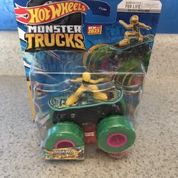 Hot Wheels Skateboarding Board To Be Wild Monster Truck