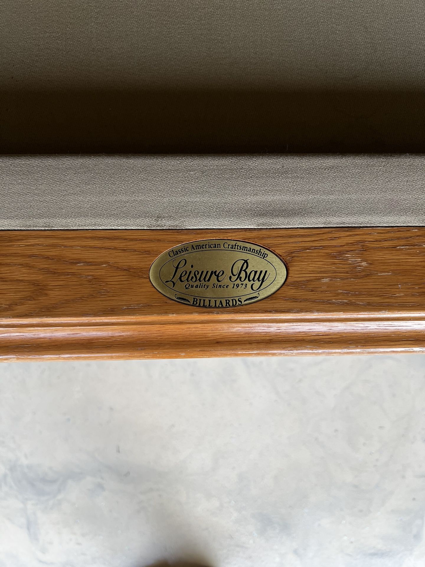 Leisure Bay Billiards Pool Table