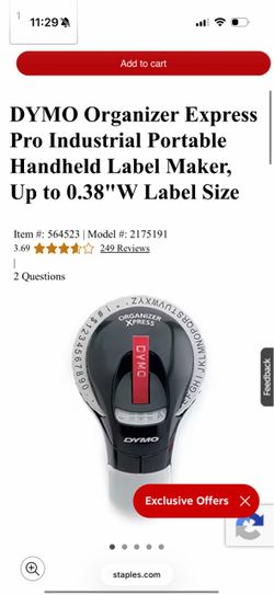 Dymo label maker