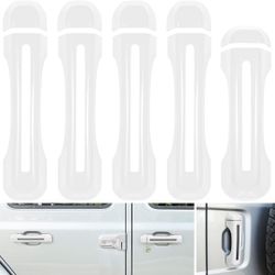 Door Handle Inserts Cover Trim+Tailgate Handle Cover for 2018-2024 Jeep Wrangler