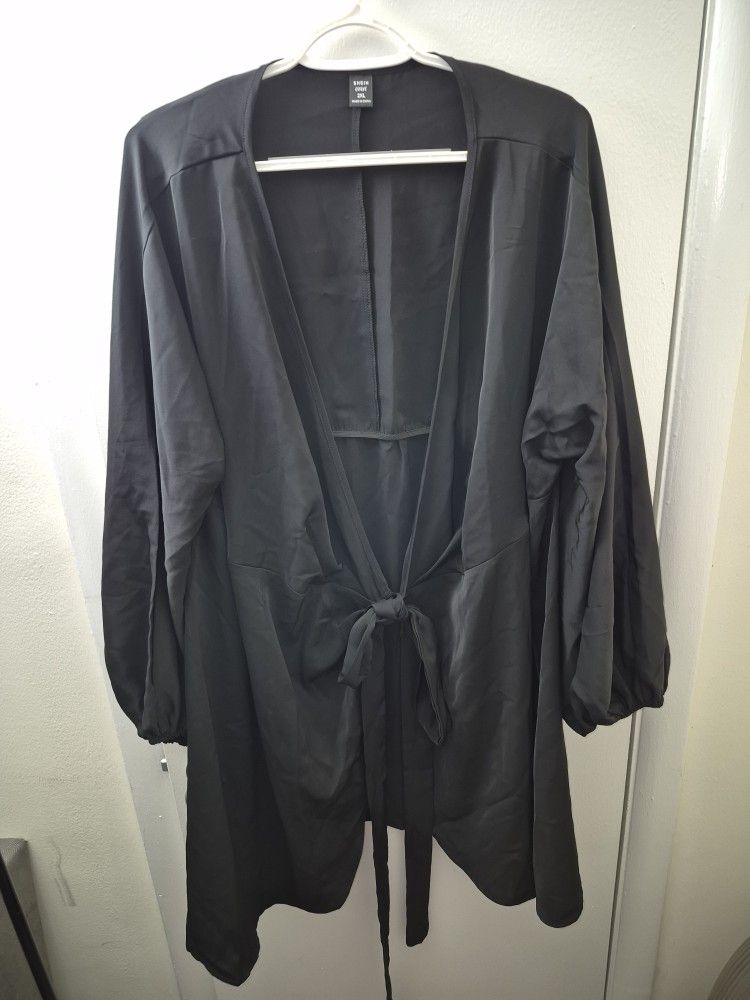 Black Wrap Around Mini Dress BRAND NEW From SHEIN
