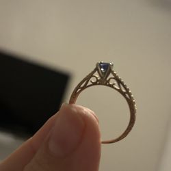 Ice Blue Sapphire Ring 