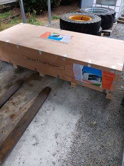 Aboss 18x30 Steel Carport. New in Crate!