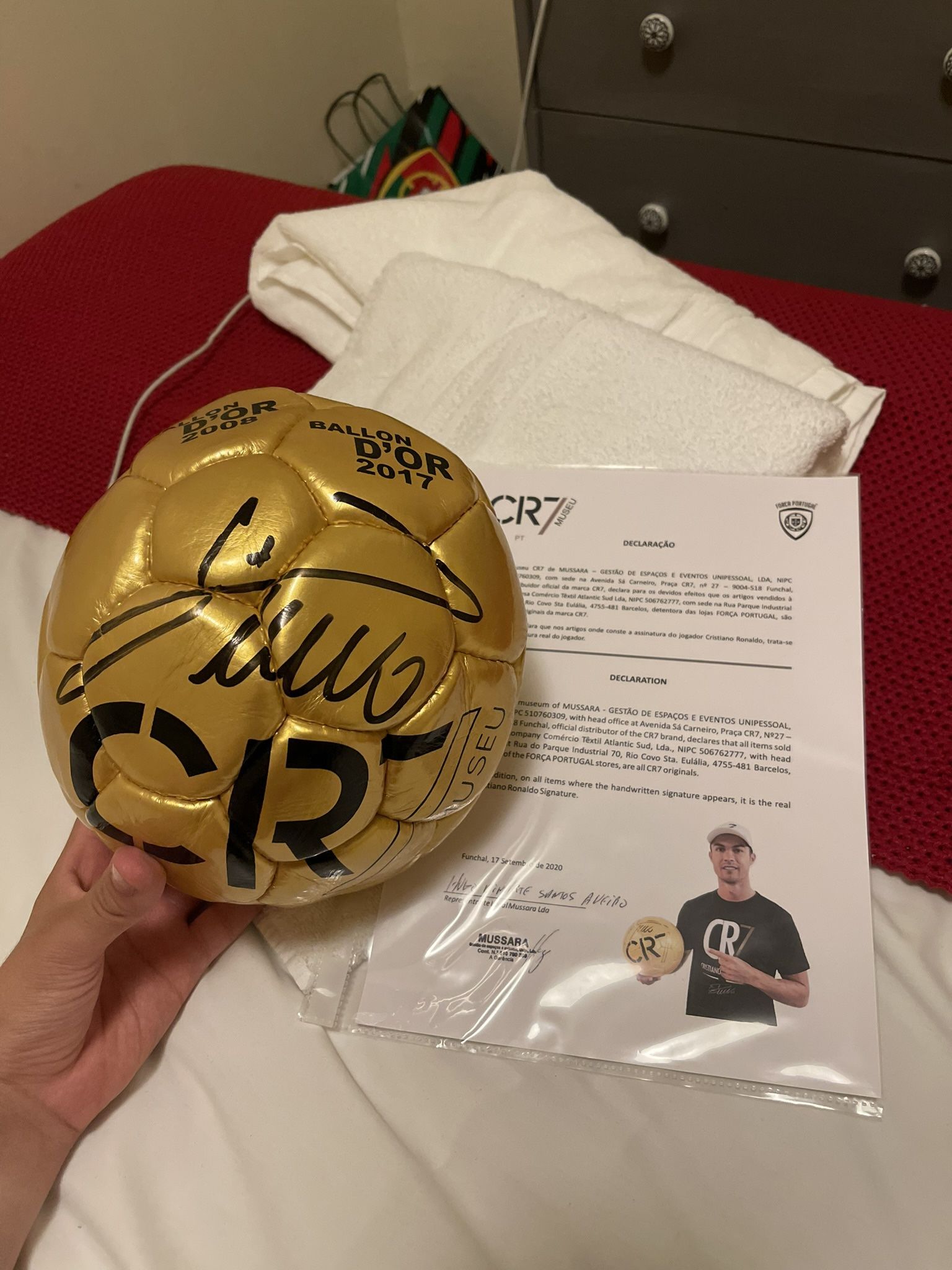 Cristiano Ronaldo Signed Ball