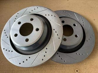 Dodge Charger v8 06-23 Rear Drill Slot Rotors Brake Pads