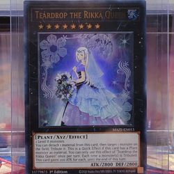 Yugioh Teardrop the Rikka Queen MAZE-EN053 1st Edition Ultra Rare Near Mint