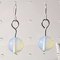 Moonstone And Silver Earrings