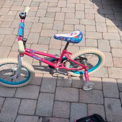 Girls 16” Bike With training wheels