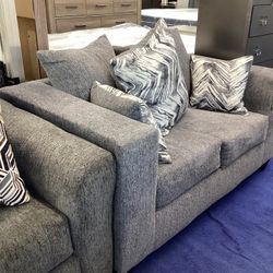 Gray Loveseat Only